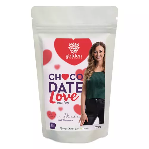 Choco Date LOVE EDITION Ciocolată caldă instant, din ingrediente 100% organice, 375g | Golden Flavours