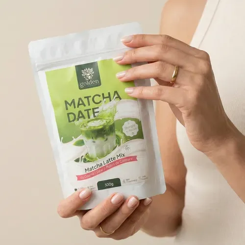 Matcha Date Latte cu Coama Leului, Pudră de Curmale și Ghimbir, Energie și Focus până la ultimul task, ECO, 300g