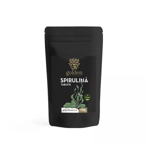 Spirulină Tablete 100% Naturale, 125g/250 tablete