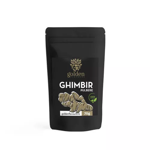 Ghimbir pulbere 100% naturală, 70g