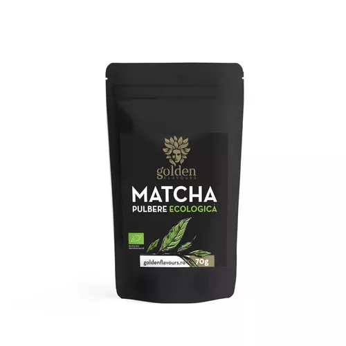 Matcha Pulbere ecologică 100% naturală, 70g | Golden Flavours