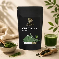 Chlorella Pulbere 100% Naturală, Detoxifiere si Metabolism, 150g 
